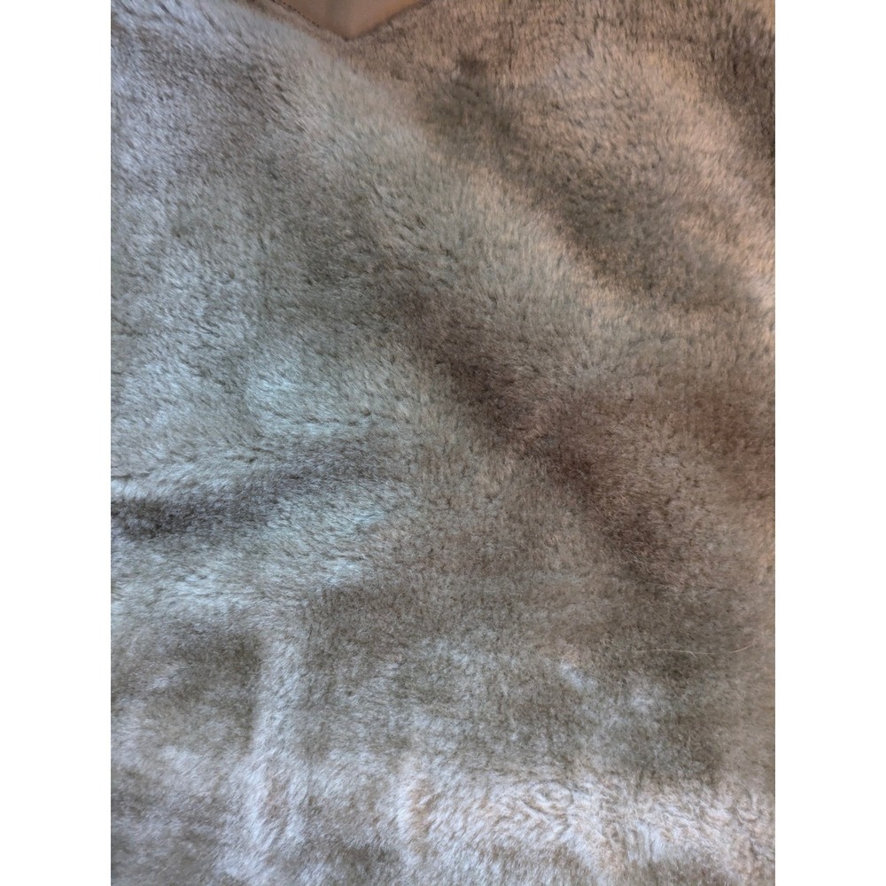 VTG Mighty-Mac Vintage Tan Sherpa Fur Lined Hooded Parka Jacket Mens Made USA XL - Picture 10 of 12